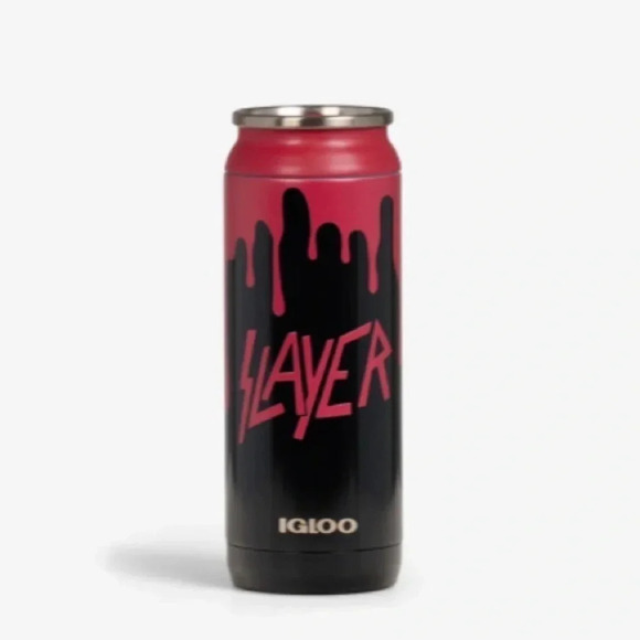 Slayer Thrash Metal Band 16 oz Tumbler Stainless Steel Igloo Can NWT - Picture 1 of 8